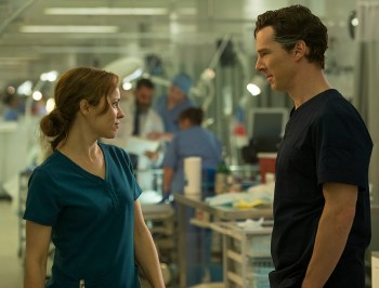 Rachel McAdams is Dr. Christine Palmer, Strange's former surgical colleague—and former lover. 