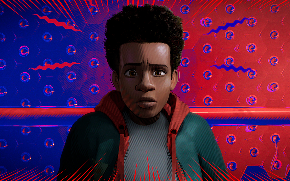 Miles Morales in Sony Pictures Animation's SPIDER-MAN: INTO THE SPIDER-VERSE.