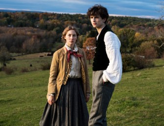 Saoirse Ronan and Timothée Chalamet in Greta Gerwig' LITTLE WOMEN.